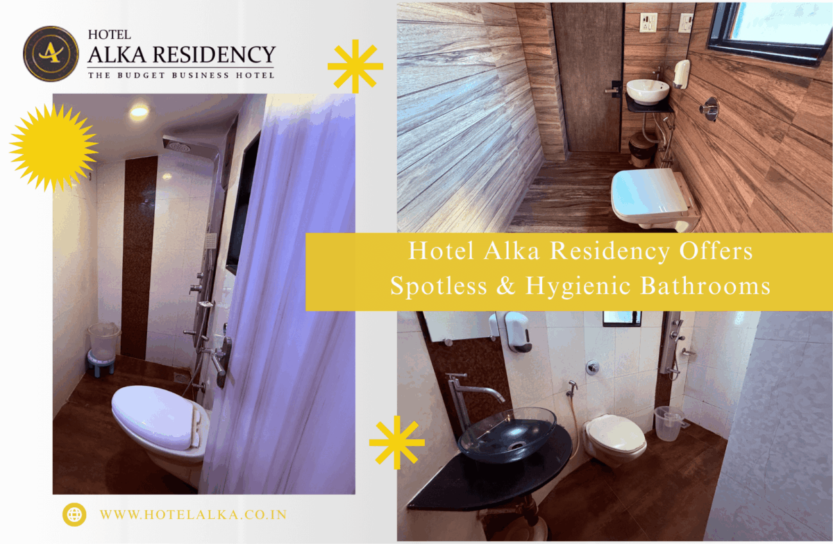 Clean and hygienic bathroom at Hotel Alka Residency Thane